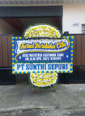 Papan Bunga Duka di Pasir Muncang